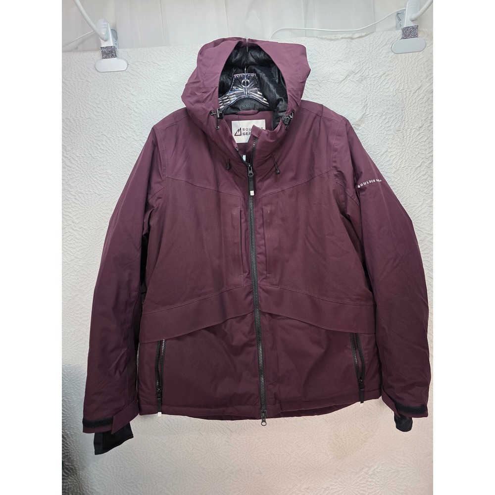 Boulder Gear Whimsical Ski Jacket Women XL Burgundy Excellent Insulated 2223R